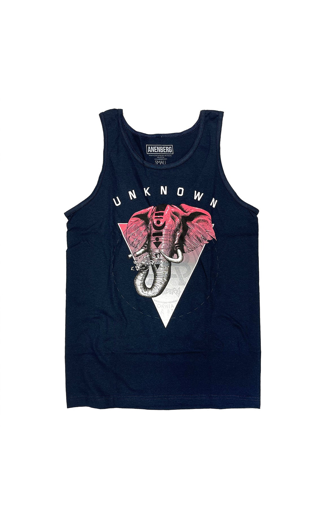 Anenberg, Unknown Classic American Made Mens Navy Tank Top