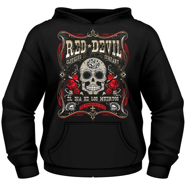 Lucifer's Garage Ironcross Hoody – Men's Soft Pullover Hoodie With Gussets & Drawstring Hood - View #9