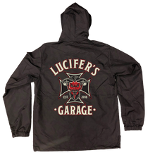 Lucifer's Garage Iron Cross Hooded Windbreaker