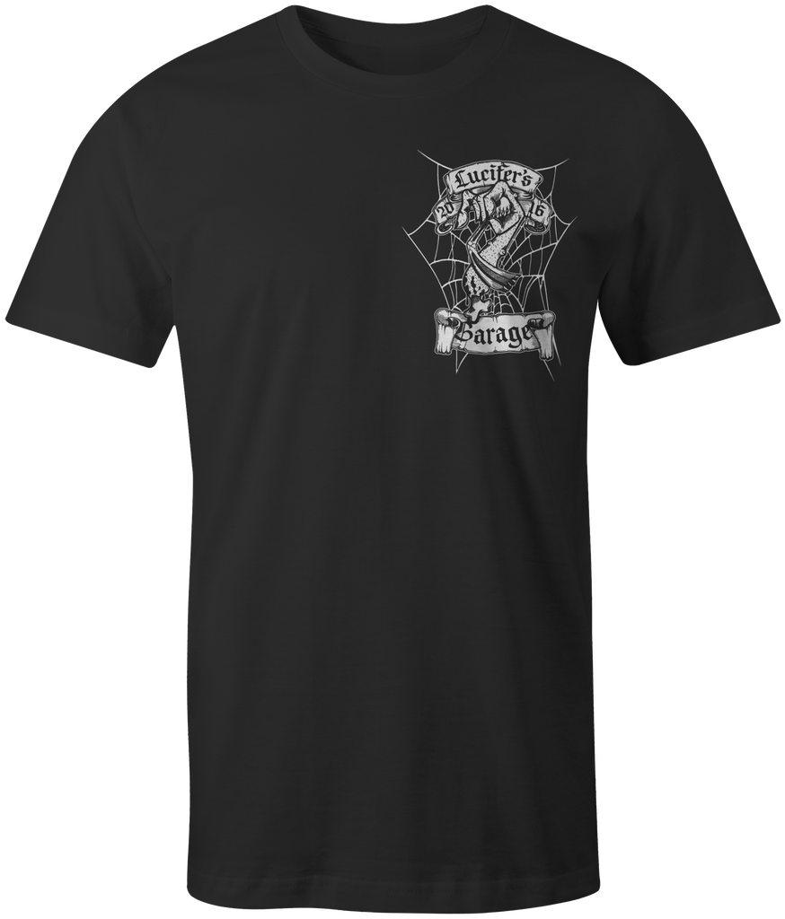 Lucifer's Garage Jockeyshift T-Shirt - Preshrunk Cotton Graphic Tee For Motorcycle Enthusiasts - View #3